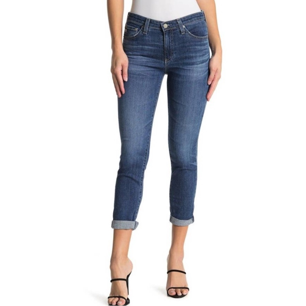 AG Adriano Goldschmied The Stilt Cigarette Roll Up Jeans 27